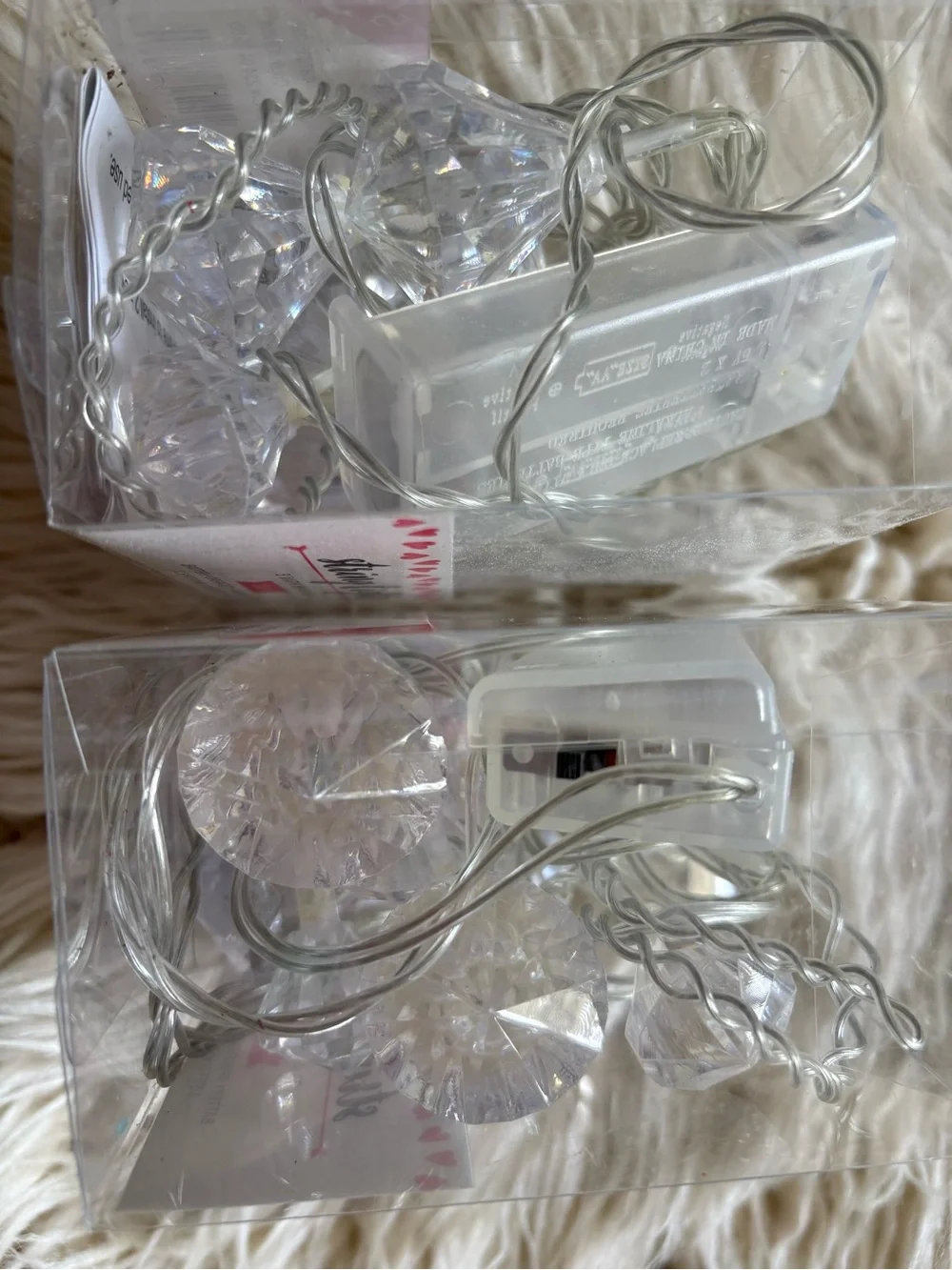 New Target String Lights 8 Warm White LED Indoor Light 2 Pack Sets NIB Diamond